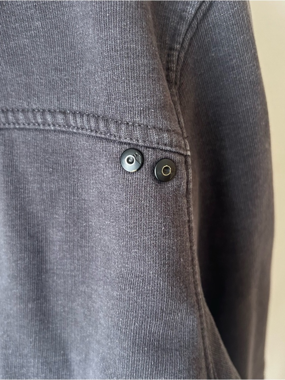 🟢 5 for $25 🟢 Jack & Jones Hoodie XL Charcoal Vintage Wash Y2K Minimal Streetwea - Picture 8 of 8